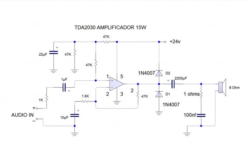 TDA2030 AMPLIFICADOR 15W – PCB HERO