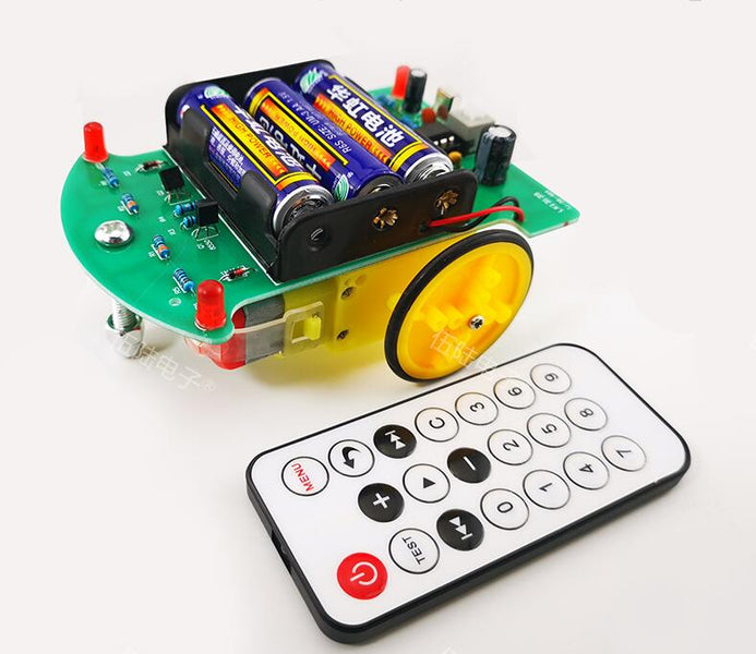 D2-4 infrared remote control car kit, C51 single chip toy