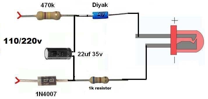 220 volt flasher circuit