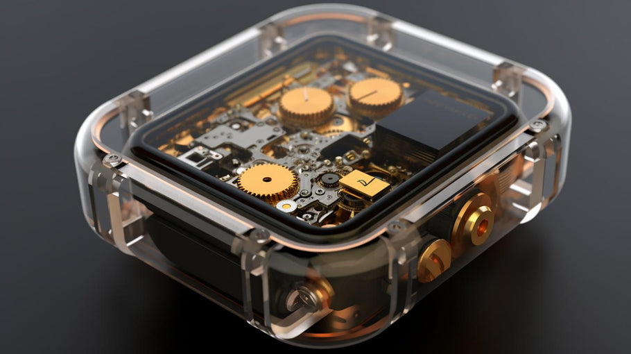 Electronic components in a smart watch