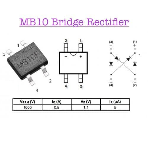 MB10 Bridge Rectifier – PCB HERO