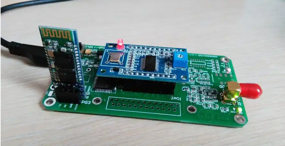 How does the circuit board transmit signals ?