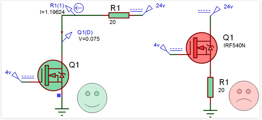 Simple H Bridge Motor Driver Circuit using MOSFET