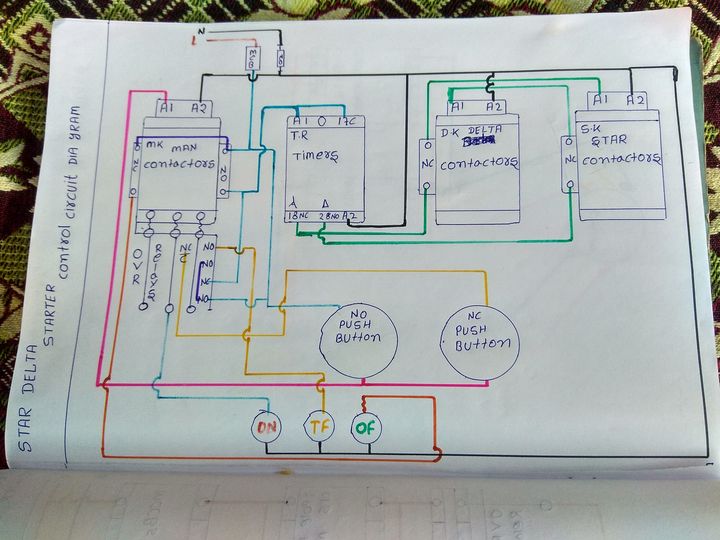 star delta control diagram diagram