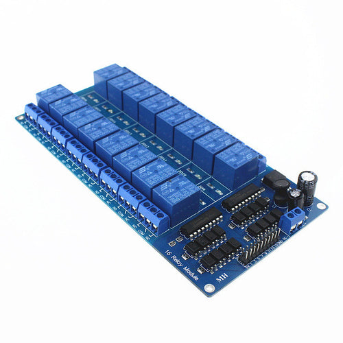 DC 5V 12V 16 Channel Relay Module Interface Board for arduino PIC ARM DSP PLC With Optocoupler Protection LM2576 Power 16Channel16 CHN Relay 5v songle