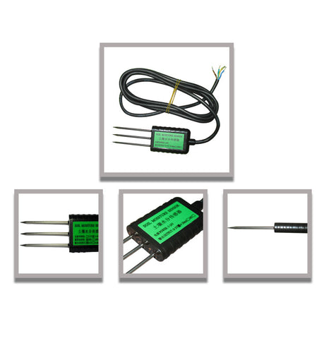 Soil temperature moisture sensor